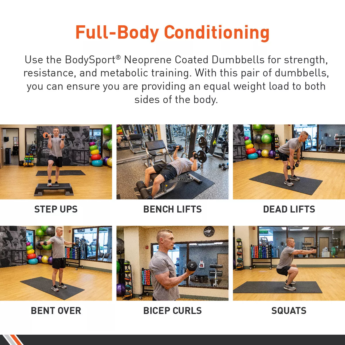 Bodysport Neoprene Dumbbell - 1 Dumbbell
